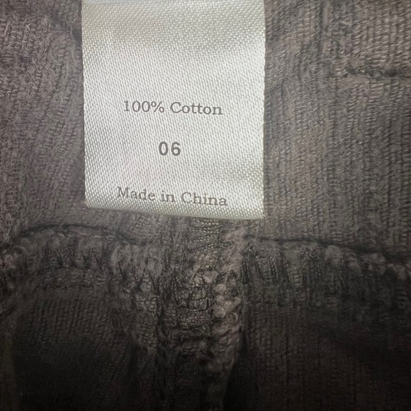 Garnet Hill Corduroy Pants Women Size 6 Brown Straight Leg Casual Everyday - Picture 8 of 10